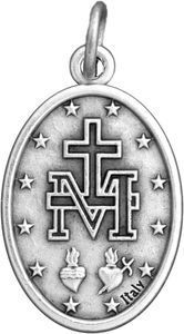 Medaglie e Ciondoli Miracolosi in Confezione Convenienza (Regolare 1 Pollice) Placcati Argento, Regali Cattolici per l'Evangelizzazione - Product Image 6