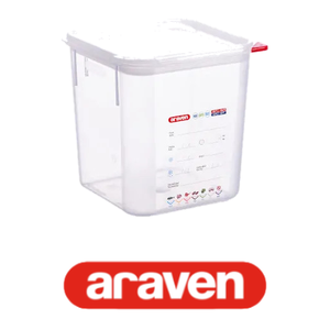 Conteneur hermétique en polypropylène 4 L 18 × 18 × 19 h cm, avec couvercle Araven - Product Image 4