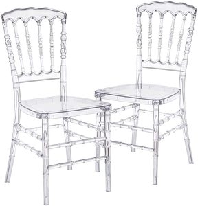 Stackable Transparent Acrylic Chair Banquet Chavari Chivari Chiavari Event Tiffany Wedding Plastic Hotel Chairs for Events Hotel