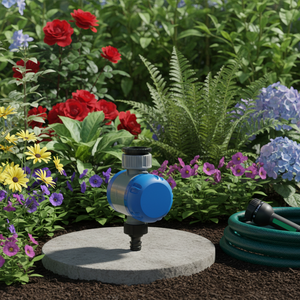 Programmateur d'arrosage automatique avec électrovanne pour système d'irrigation goutte à goutte, minuterie mécanique pour tuyau d'arrosage extérieur - Product Image 1