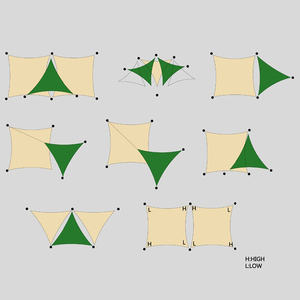 Nueva Tendencia: Toldo de Vela Triangular Impermeable de Poliéster con Protección UV, Toldo de HDPE para Patio, Jardín y Exteriores - Product Image 2