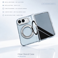 Casing Ponsel Multifungsi Berbahan Metal dengan Tombol, untuk Iphone Duo, Dilengkapi Dudukan Putar 360 Derajat, Cincin Magnetik, Bumper TPU, Pelindung PC untuk Bisnis