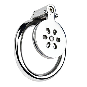 FRRK dispositif de chasteté masculin en métal plat anneau de verrouillage du pénis pancake cages de chasteté <span class=keywords><strong>sissy</strong></span> <span class=keywords><strong>sex</strong></span> toys vente en gros - Product Image 2