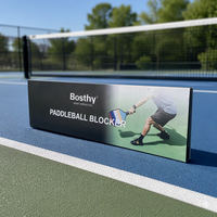 Barrière légère pour balles de pickleball, séparateur de terrain de pickleball pré-marqué, bloqueur de balles de pickleball personnalisable