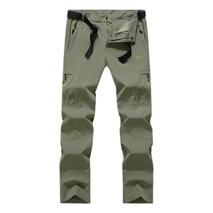 Pantalon de randonnée pour homme, séchage rapide, léger, respirant, élastique, vert militaire - Product Image 4