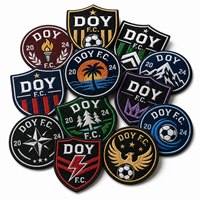 Écussons en tissu personnalisés pour clubs de football, logos de maillots de sport, badges de créateur pour vêtements de football
