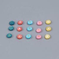 Perles marguerites sculptées à la main, 1-10mm, fleurs de marguerites, perles en coque pour la fabrication de bijoux, offre spéciale