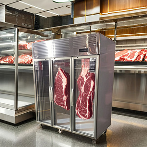 Réfrigérateur commercial de 1100 L pour affinage à sec de viande, congélateur suspendu à 3 portes pour <span class=keywords><strong>boucherie</strong></span> et restaurant - Product Image 6