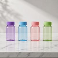 Bouteille de complément alimentaire en plastique PET de 125 ml, personnalisable, de qualité alimentaire, réutilisable, étanche et légère, pour usage clinique