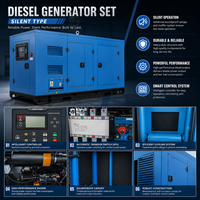 Générateur diesel silencieux à faible bruit Weichai, 200 kVA, 300 kVA, 400 kVA, alternateur tout cuivre pour les projets de construction et d'exploitation minière