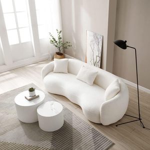 Tùy Chỉnh Tối Giản Modular Cắt Sofa Set Lamb Len Thoải Mái Vải Với Gỗ Miếng Bọt Biển Vật Liệu Khách Sạn Phòng Khách Trang Trí Nội Thất - Product Image 1