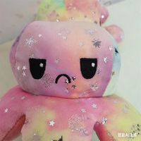 Peluche poulpe réversible étoile de dessin animé drôle câlin heureux triste poulpe rempli de coton PP