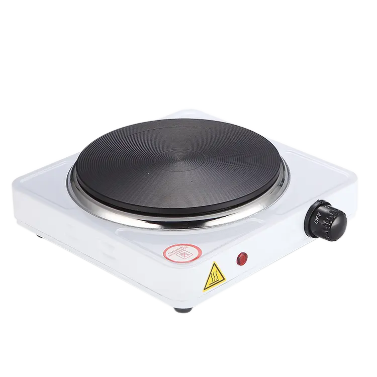 Electric Cooking Stove Single Burner Solid Hot Plate Simple Kitchen Metal Power Surface Food Family Color Feature