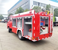 Nouveau camion de pompiers diesel 4x2 à conduite à droite EURO 5, véhicule de sauvetage incendie fabriqué en Chine, camion-citerne de sauvetage en milieu sauvage <3000L