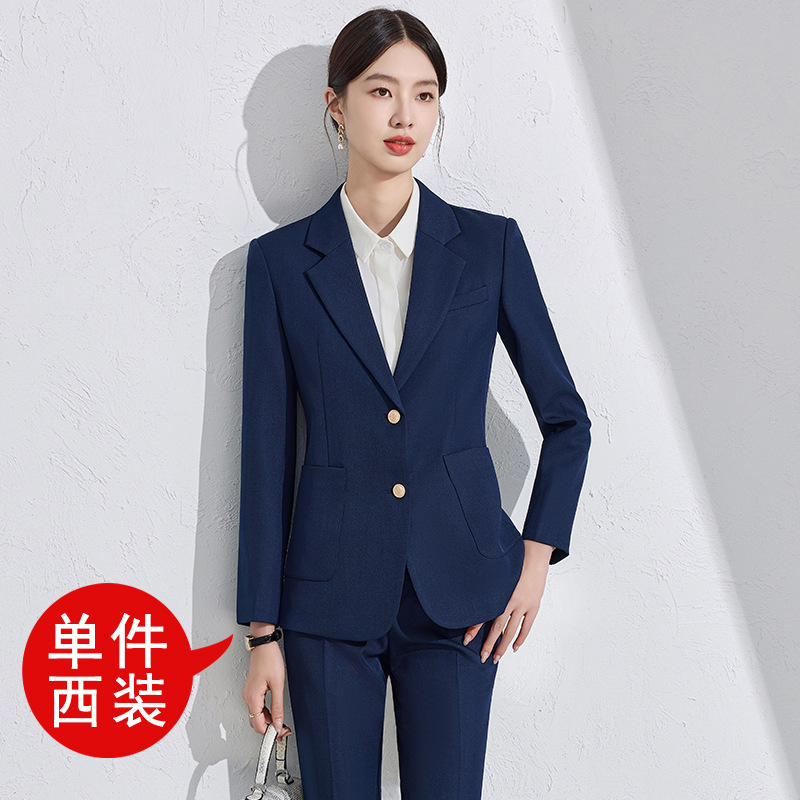 Dark blue suit