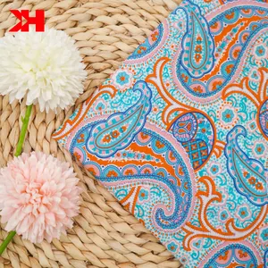 Top Selling Paisley Cashew Flowers Liberty Tana Lawn Print Pure Cotton Print Fabric For Dress