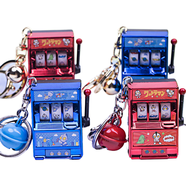 Mini Arcade Pocket Fruit Lucky Jackpot Gadget Antistress Toy Funny Games Mini Gambling Slot Machine Key Chains
