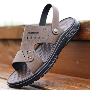 Comfortable Breathable Rubber Sole Flat <b>Heel</b> Sandals <b>For</b> <b>Men</b> Women Casual Driving Summer Beach Wear - Product Image 1