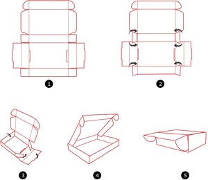 Trắng sóng các tông vận chuyển hộp inch Văn Học mailer hiển thị cho bao bì sản phẩm cho giấy dựa trên sản phẩm - Product Image 4