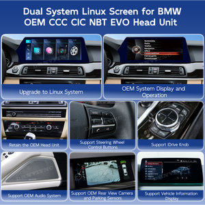Écran <span class=keywords><strong>Blu</strong></span>-<span class=keywords><strong>ray</strong></span> 12,3 pouces pour BMW Série 5 F10 2011 - 2017 Système Linux CIC NBT CarPlay sans fil Android Auto Lecteur stéréo de voiture - Product Image 3