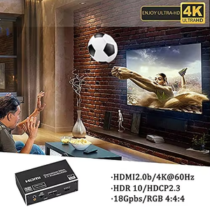 Extracteur audio HDMI SYONG EARC 4K60Hz, convertisseur HDMI 2.0 vers extracteur audio HDMI 18 Gbps avec 7.1CH Atmos <span class=keywords><strong>Toslink</strong></span> Coaxial - Product Image 2