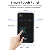 Proyektor Mini DLP Portabel P09-II dengan Baterai 4000mAh Terintegrasi, Android 14, AirPlay, Miracast untuk Perjalanan, Kemah, dan Film Luar Ruangan