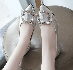 <span class=keywords><strong>Scarpe</strong></span> singole da lavoro da <span class=keywords><strong>donna</strong></span> stile coreano comode <span class=keywords><strong>scarpe</strong></span> da lavoro morbide in Sole nuovo stile <span class=keywords><strong>con</strong></span> punta quadrata stile monopezzo - Product Image 4