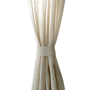 Voilages semi-transparents DaiRui aspect <span class=keywords><strong>lin</strong></span> texturé <span class=keywords><strong>naturel</strong></span>, <span class=keywords><strong>panneaux</strong></span> de fenêtre filtrant la lumière - Product Image 4