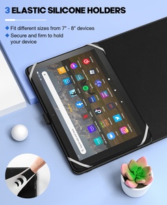 <span class=keywords><strong>MoKo</strong></span> Béquille en cuir PU durable et bien conçue Étui universel pour tablette Étui pour clavier pour tablettes Samsung <span class=keywords><strong>iPad</strong></span> 7 8 pouces - Product Image 3