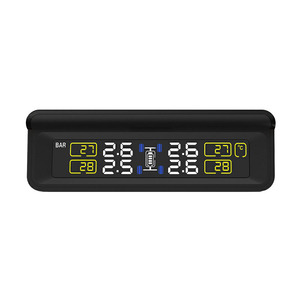 Chuyên Nghiệp Năng Lượng Mặt Trời <span class=keywords><strong>TPMS</strong></span> Xe Áp Suất Lốp Hệ Thống Báo Động Hiển Thị 4 Cảm Biến Nội Bộ Cảnh Báo Nhiệt Độ Nhiên Liệu Tiết Kiệm - Product Image 5