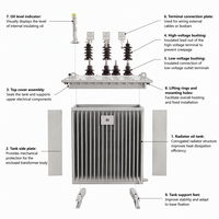 Transformateur triphasé immergé dans l'huile de 1000 kVA, 11 kV vers 0,4 kV, Dyn11, IEC 60076, Moyen-Orient