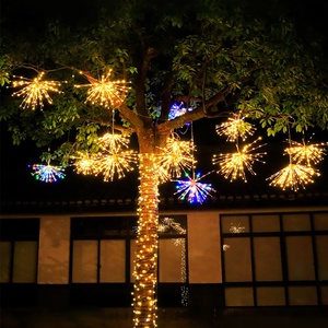 Tira de luces LED impermeables para exteriores de alta calidad, luces de ducha IP65, petardos de hadas de racimo de meteoritos de lluvia para vacaciones de Navidad - Product Image 2