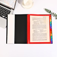 Porte-documents extensible de haute qualité à grande capacité avec 12 index, protection des documents, impression UV, pour l'école et le bureau, nouvelle couleur