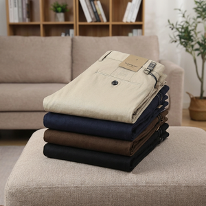 <span class=keywords><strong>Pantaloni</strong></span> da <span class=keywords><strong>Uomo</strong></span> Primavera Autunno 2026 Personalizzati in Fabbrica, Casual in <span class=keywords><strong>Cotone</strong></span> Multifunzionali Ricamati, Vestibilità Larga 100% <span class=keywords><strong>Cotone</strong></span> con Elastico in Vita - Product Image 4