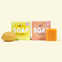 Boîtes à savon en papier carton blanc de haute qualité avec fenêtre découpée pour la présentation de produits de barres de savon artisanales