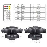 100W Six Bras Tête Mobile Faisceau Lumière RGBW LED Laser Strobe DMXRotating Magic Ball Multifonctionnel Stage Light pour DJ Concert KTV