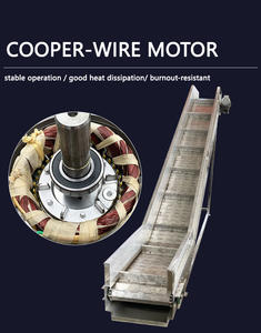 Neue werkseitige Lieferung Edelstahl-Prallplatte Ketten förderer Motorisierte Leistung Vertikaler Schräg <span class=keywords><strong>lift</strong></span> mit einstellbarer Geschwindigkeit - Product Image 5
