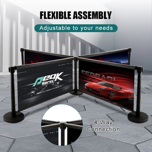 Bán buôn traust Polyester dấu hiệu con lăn cho quảng cáo hàng rào hàng đợi đứng với bài stanchion và biểu ngữ - Product Image 6