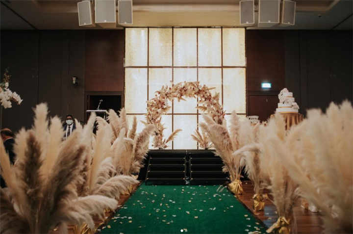 Fiori Secchi Erba Pampas - 120 Pezzi Blu | Decorazione Casa E Matrimoni - Foto 6