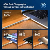 Macaron Câble tressé USB-C vers Lightning PD pour téléphone 15 Consumer Electronics