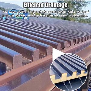 Tettoia in Alluminio per Auto, Copertura Parasole Resistente, Tettoia in Alluminio con Pannelli Sandwich, Resistente al Vento - Product Image 3