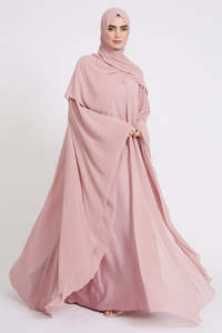 LEDUO 2026 Abaya Personalizada ODM de Chifón con Capas y Mangas Fluidas para Mujer, para Eid - Product Image 2