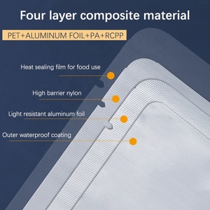 Sacchetti di alluminio ispessiti resistenti alle alte Temperature personalizzati che cucinano sacchetti di plastica <span class=keywords><strong>sottovuoto</strong></span> per alimenti per l'imballaggio della carne - Product Image 2