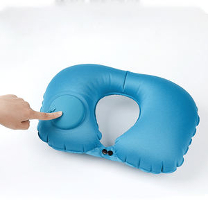 Oreillers de voyage portables écologiques à prix avantageux, logo personnalisé, siège de <span class=keywords><strong>voiture</strong></span>, gonflables à l'air, floqués, en forme de U, légers, auto - Product Image 4