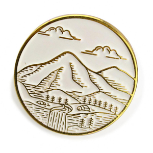 Broches en forme de fleur de cerisier mignonnes en gros, plaquées or, émail, accessoires pour chapeaux, sacs, vêtements (échantillon gratuit) - Product Image 2