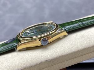 Montre mécanique de luxe de qualité supérieure 40 mm 8+ factory 904 acier ETA 7140 mouvement 52-509 90g Or Vert 1908 - Product Image 5