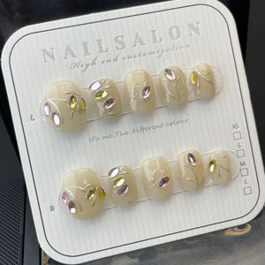 Design #733 Gros Acrylique 3D Strass <span class=keywords><strong>Faux</strong></span> <span class=keywords><strong>Ongles</strong></span> Amovible Presse sur <span class=keywords><strong>Ongles</strong></span> Pour La Décoration Des Doigts - Product Image 2