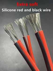 Cavo in PVC con Filo di Rame 26-14 AWG a 2 Pin Flessibile per LED Fai-da-te, Connettore Elettronico IP67, Adattatore per Auto Nero Rosso 120/200mm - Product Image 1