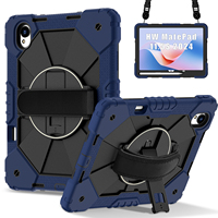 Étui de protection pour Huawei MatePad 11.5s 2024 2025 avec support rotatif à 360°, dragonne, bandoulière, porte-stylet, bicolore OEM ODM