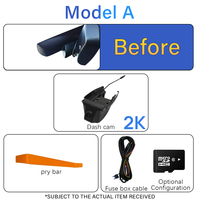 Holroadx Caméra embarquée 4G à double objectif avec vision nocturne pour Ford EcoSport/Ranger Wildtrak/Fiesta/Everest Asie Europe Afrique Plug&Play